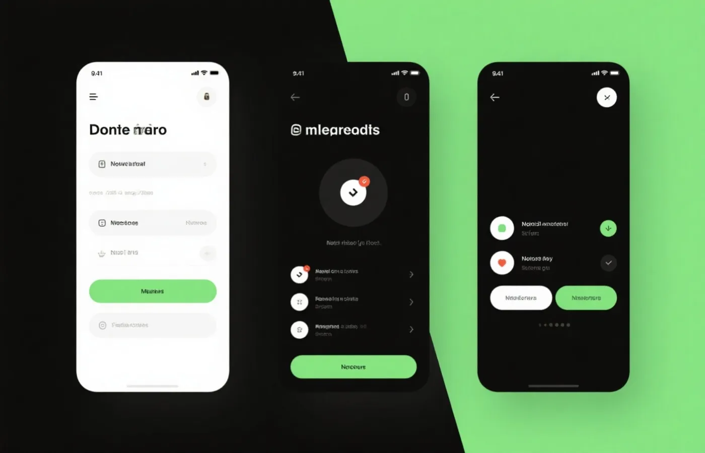 移动端开奖提醒界面示意图